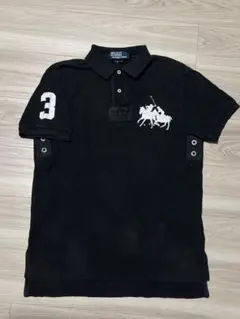 Ralph Lauren ビッグポニー ポロシャツ y2k swag ブラック - メルカリ