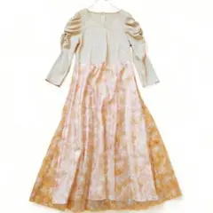 MISCH MASCH ミッシュマッシュ 花柄 ワンピース M ピンク 長袖