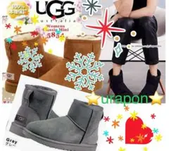 超美品✨23⇒22靴下～✨UGG✨クラシック ミニ ✨ムートンブーツ✨Gray