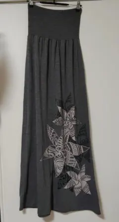 チューブトップロングワンピース