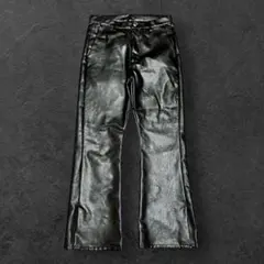 Adoon Plain Flare Pants ブラック ブーツカットデニム S