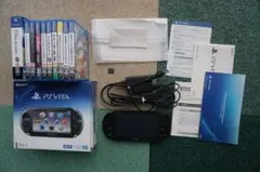PS Vita 本体 ブラック 8GBメモリーカード付き　ソフト8本セット