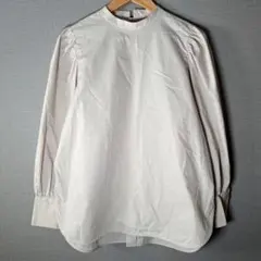 【I.T.S. international】バンドカラーパフ袖ブラウス(M)