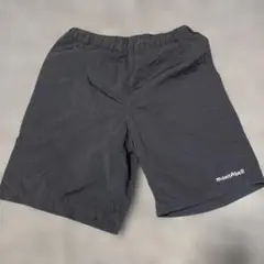 mont-bell 黒 ショートパンツ メッシュポケット付き水陸両用パンツ