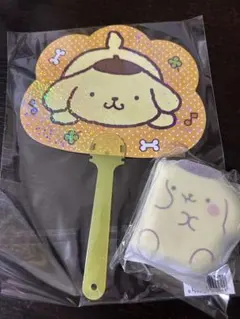 サンリオ ポムポムプリン うちわ メモ帳 セット
