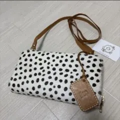fes フェス お財布ショルダーバッグ チェーンウォレットハラコ ダルメシアン柄のサムネイル