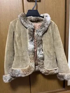 Y2K ⋆˙スエード ファー ジャケット