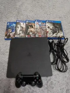 PlayStation4プレステ4スリム本体(CUH-2000)ゲーム5本セット