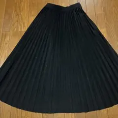 美品MAGGYロングプリーツスカート　キラキラドットスパンコール　ブラックM〜L