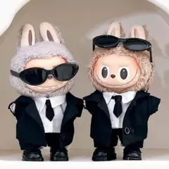 限定価格 高級感labubuラブブ服ぬいぐるみ着　17cm着せ替え服　6点セット