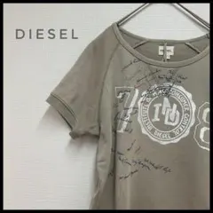 Y2K　DIESEL 半袖スウェット トレーナー ロゴ プリント グランジ