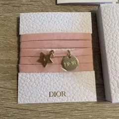 【未使用】DIOR ノベルティ　チャーム　箱付き　ディオール　ピンク