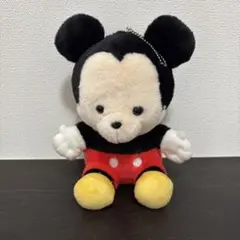 ミッキーマウス ぬいぐるみマスコット ボールチェーン付き ほぼ未使用 プライズ品