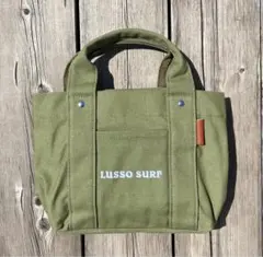 正規品　LUSSO SURF マルチポケットトートバッグ　　カーキ　送料込み