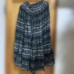 インド綿フレアロングスカート