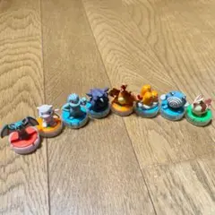 90年代　初代ポケモン レトロ　当時物　フィギュア セット　リザードン　スタンプ
