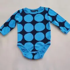 マリメッコ marimekko 長袖 ドット柄 ロンパース 3M 62cm