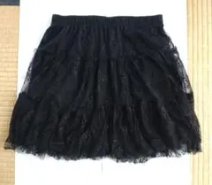 スカート　レース　ブラック　フリーサイズ