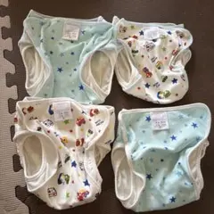 布おむつ 4枚セット 車柄 星柄
