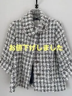 BEAMS LIGHTS ツイードジャケット ホワイト・グレー