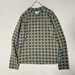 80s 90s 英国製 COLIN HARVEY アーガイル柄 ニット セーターのサムネイル