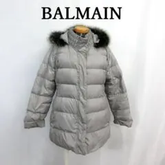 MY2520■BALMAIN■バルマン ダウンジャケット ブルーフォックス