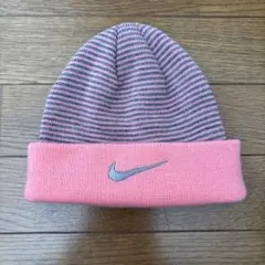 希少◎00s 90s NIKE ボーダー ニット帽 刺繍 vintage y2k