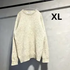 希少 80-90s USA製 L.L.Bean ウールニット XL オートミール