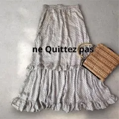 ヌキテパ別注ユナイテッドアローズ　ティアード　ロングスカート ドットのサムネイル