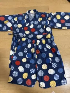 水玉模様 甚平 120サイズ