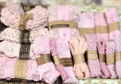 93 紅茶染めコットンフリルレース他色々