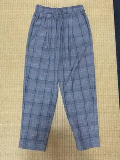 【最終値下げ】GU チェック　スラックス