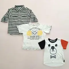 フタフタ 半袖Tシャツ シャツ トップス 3点セット 110cmのサムネイル