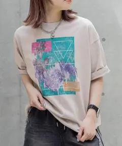 【新品】PAGEBOY メルティフラワーアートTシャツ