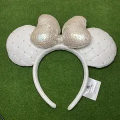 ディズニー　キルティング　パール　カチューシャ　ミニーマウス