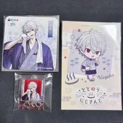 にじさんじ　極楽湯　葛葉　コースター等身　銭湯錠風キーホルダー　セット売り