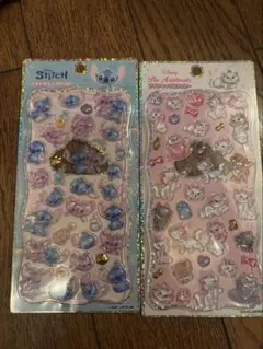 スティッチ おしゃれキャット プチドロップステッカー 2枚セット