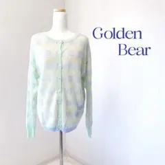 Golden Bear ゴールデンベアー　チェック柄カーディガン