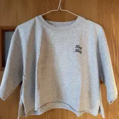 ロゴ刺繍カットソー