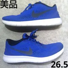 美品　Nike Free RN 'Black White' 26.5　メッシュ
