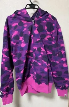 BAPE シャークパーカー　パープル　Mサイズ