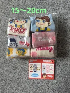 【新品】不二家 ペコちゃん ミルキー 接触冷感 靴下 6足組 15-20cmのサムネイル