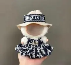 週末SALE‼️在庫限り❗️◎ロゴワンピース&ハット◎ネイビー✖️ホワイト