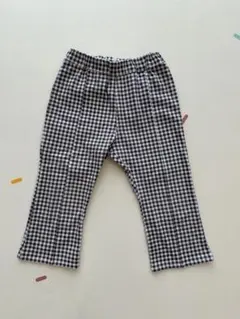 アプレレクール100cmギンガムチェックフレアパンツ