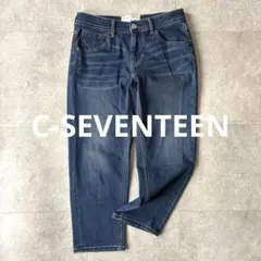 シーセブンティーン C17 テーパードデニム ジーンズ S ストレッチ