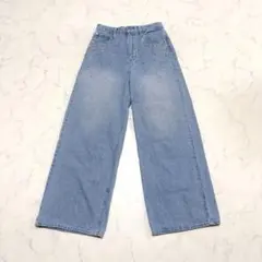 美品 MERCURYDUO 24年 ビジュー付ハイウエストデニム Sのサムネイル