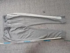 グレー サイドストライプ スウェットパンツ Lサイズ