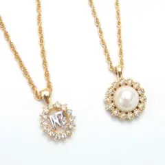ニナリッチ NINA RICCI ゴールド ネックレス　２本セット