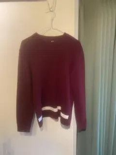 HELMUT LANG バーガンディニットセーター M