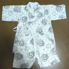 甚平 110 くろわっさんすべべ　男の子 綿100% 龍